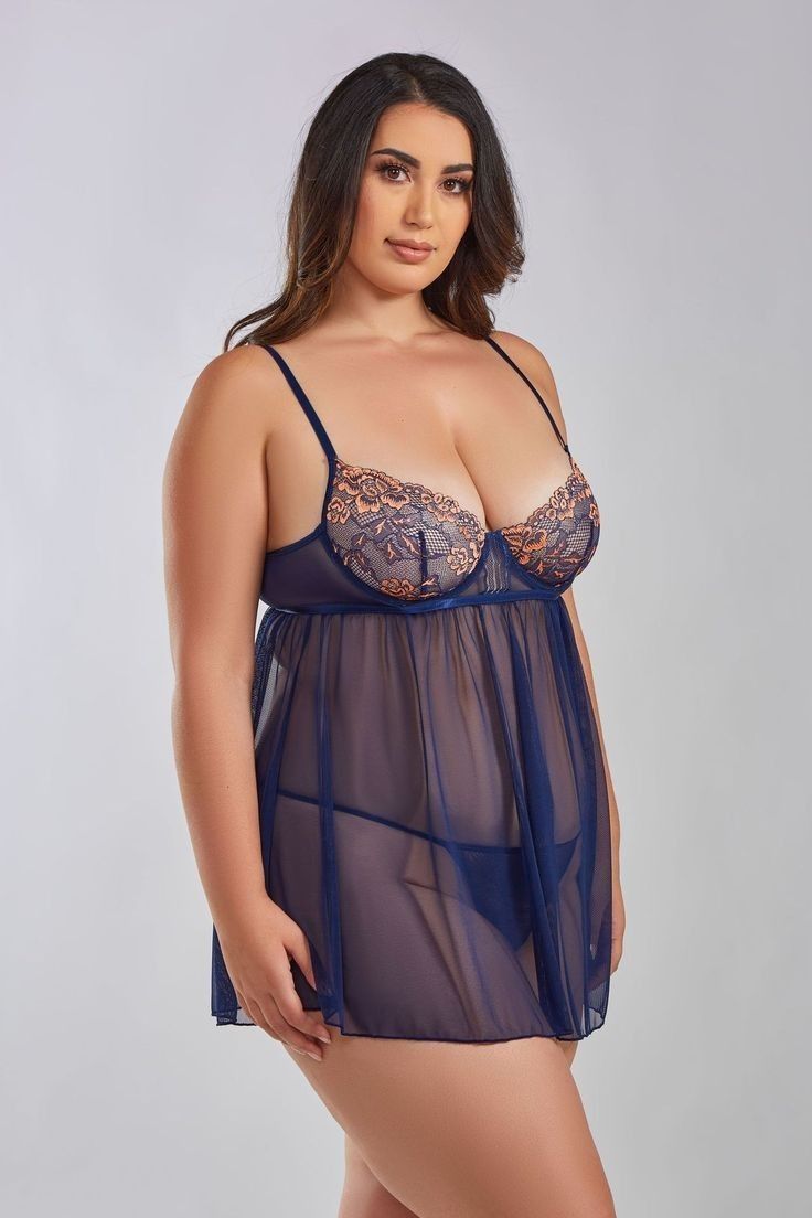 Kadın Büyük Beden Dekolteli Şık Gecelik